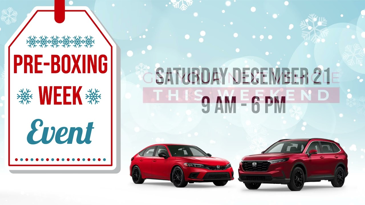 Pre-Boxing Week Event | Crown Honda