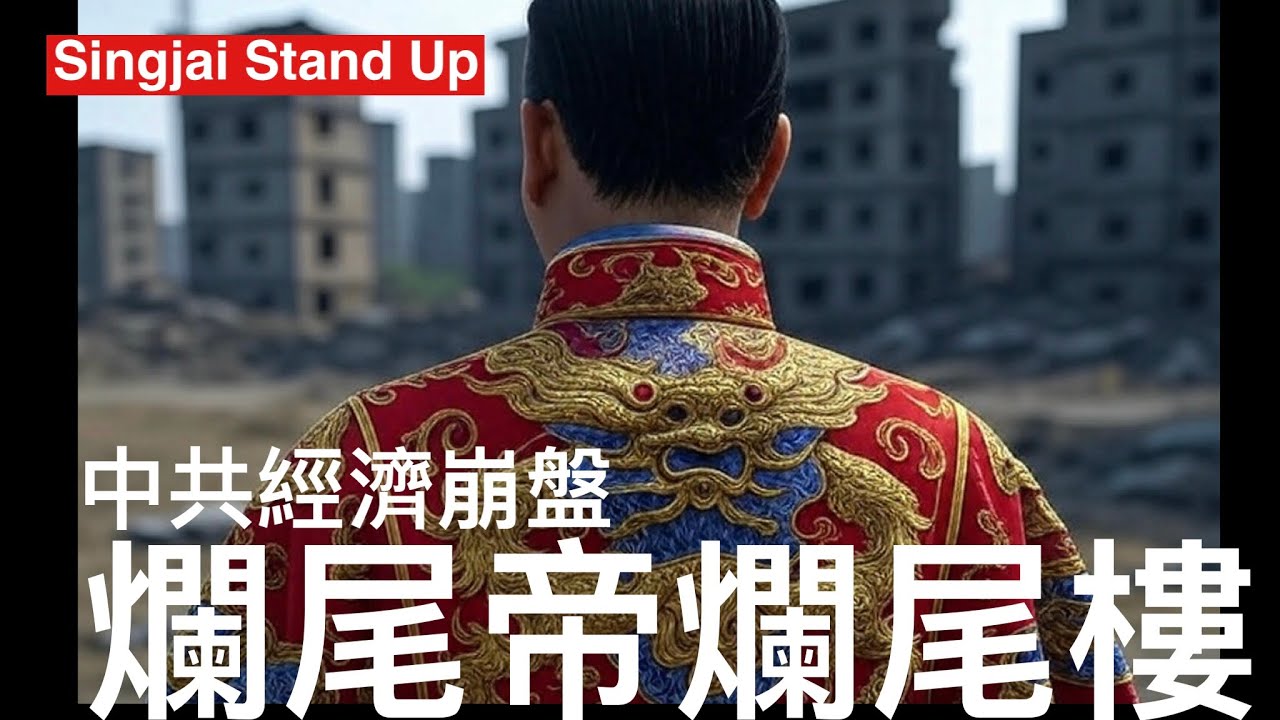 Singjai Stand Up II : 面對美國貿易禁運中共冇牌打 2020年地產泡沫爆破之後經濟硬着陸 全國爛尾樓數目達二千萬個 鬼城空置樓五千萬個 房地產佔中國GDP 10%以上 如何振興？