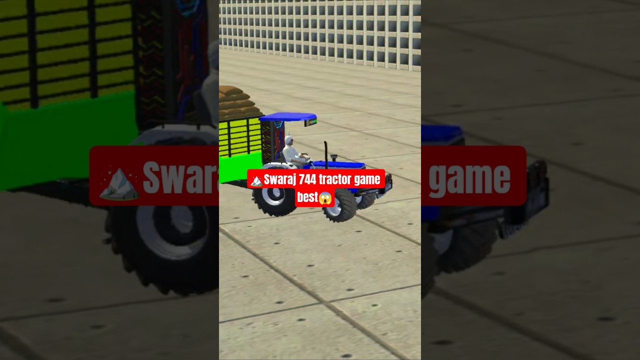 😱😱Swaraj 744 tractor best gaming ki video 💥🙏👍