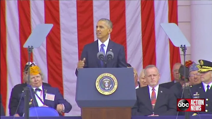 President Obama uses last Veterans Day speech to urge Americans to "forge unity'