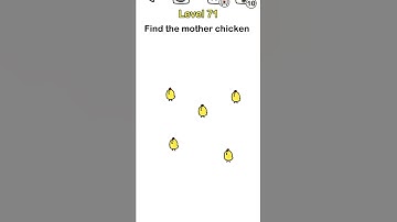 Brain Us Level 71 Find the mother chicken - Gameplay Solution Walkthrough