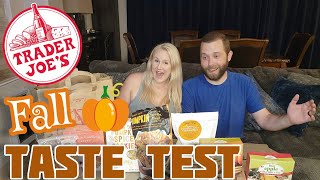 TRYING NEW TRADER JOE'S FALL SNACKS 2022 | Fall Flavors Taste Test | 🎃🍁