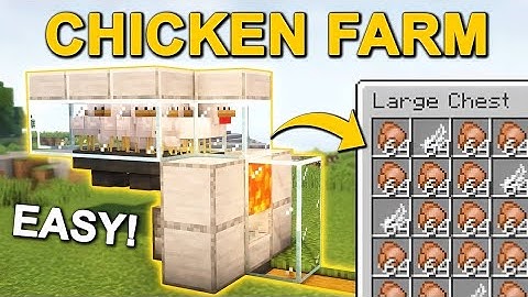 EASY Automatic Chicken Farm in Minecraft 1.19 (Tutorial)