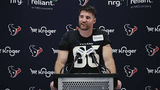 Dalton Schultz Texans Minicamp Media Availability | Full Q&A