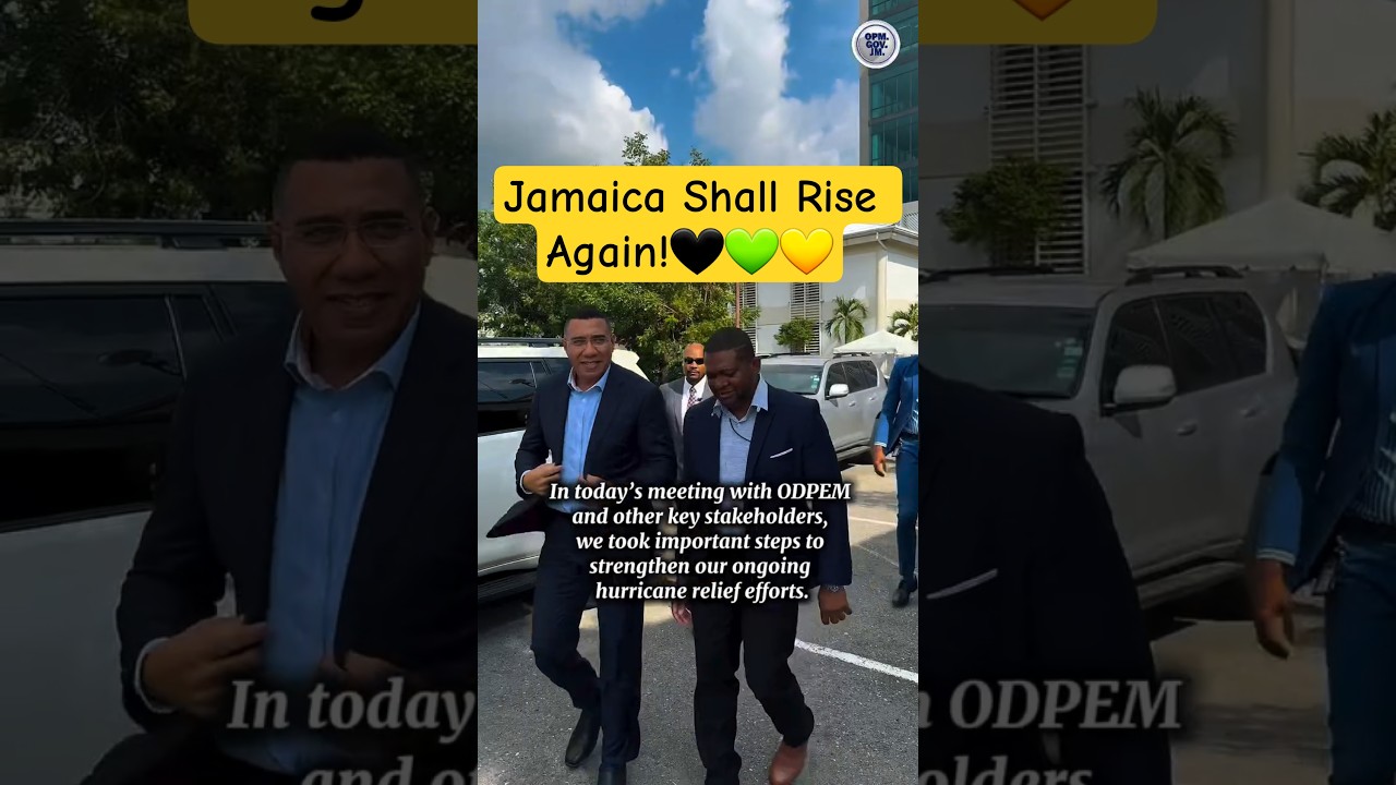 Премьер-министр Эндрю Холнесс встречается с ODPEM и другими заинтересованными сторонами 📹FB 