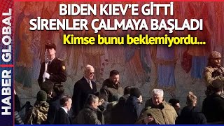 Kimse Bunu Beklemiyordu Biden, Kieve Gitti, Bir Anda Sirenler Çalmaya Başladı