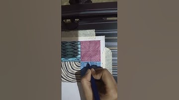 How to Doodle on Colored Backgrounds with #Zentangle Part-6