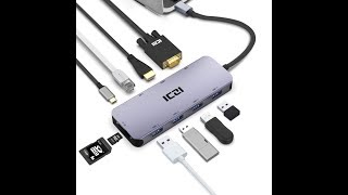 ICZI 10 in 1 USB Type C HDMI VGA Hub screenshot 3