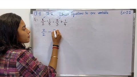 Class 8 Maths | Ex.2.2 Q-1 Solution | Chapter 2 Linear Equations in One Variable | New NCERT 2025