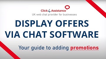Click4Assistance - Chat Software For My Website - Promotions