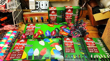 Menards has Vintage LED Christmas Lights meant to look incandescent! Do They? C7, C9, Mini, Tru-Tone