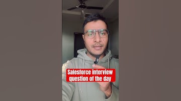 Salesforce interview question of the day #salesforce #interview