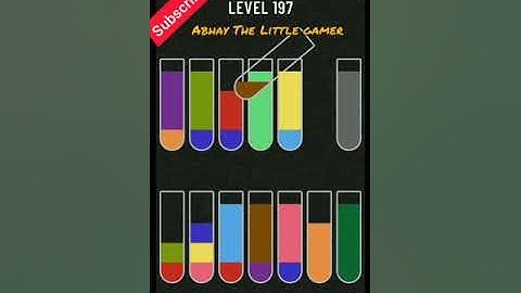Water sort puzzle level 197
