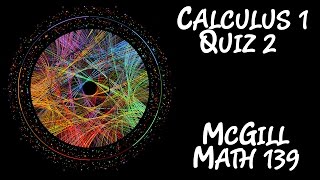 [Calculus] McGill Math 139 - Quiz 2