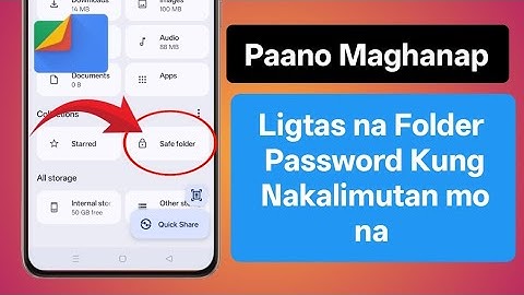 Google Files Safe Folder Nakalimutan ang Password | I-reset o I-reset ang Password ng Safe Folder