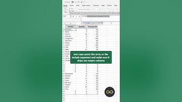 #ExcelShorts | How to Exclude Blank Rows From VSTACK Data 🧹