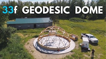 33Ft Geodetische Koepel Bouw Aflevering 2 Opbouw, Deurframe & Naafuitlijning