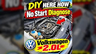 Engine Crank But No Start Problem!  2.0L Golf Gti  #AutoDiagnostics #autorepair