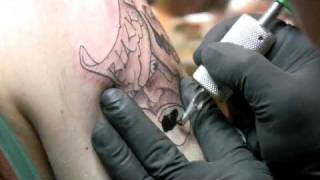 Jesse tattooing drama masks