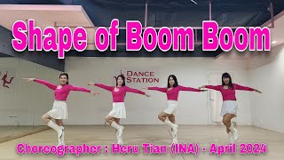 BLUE SAPPHIRES | Shape of Boom Boom | LINE DANCE | Low Intermediate | Heru Tian