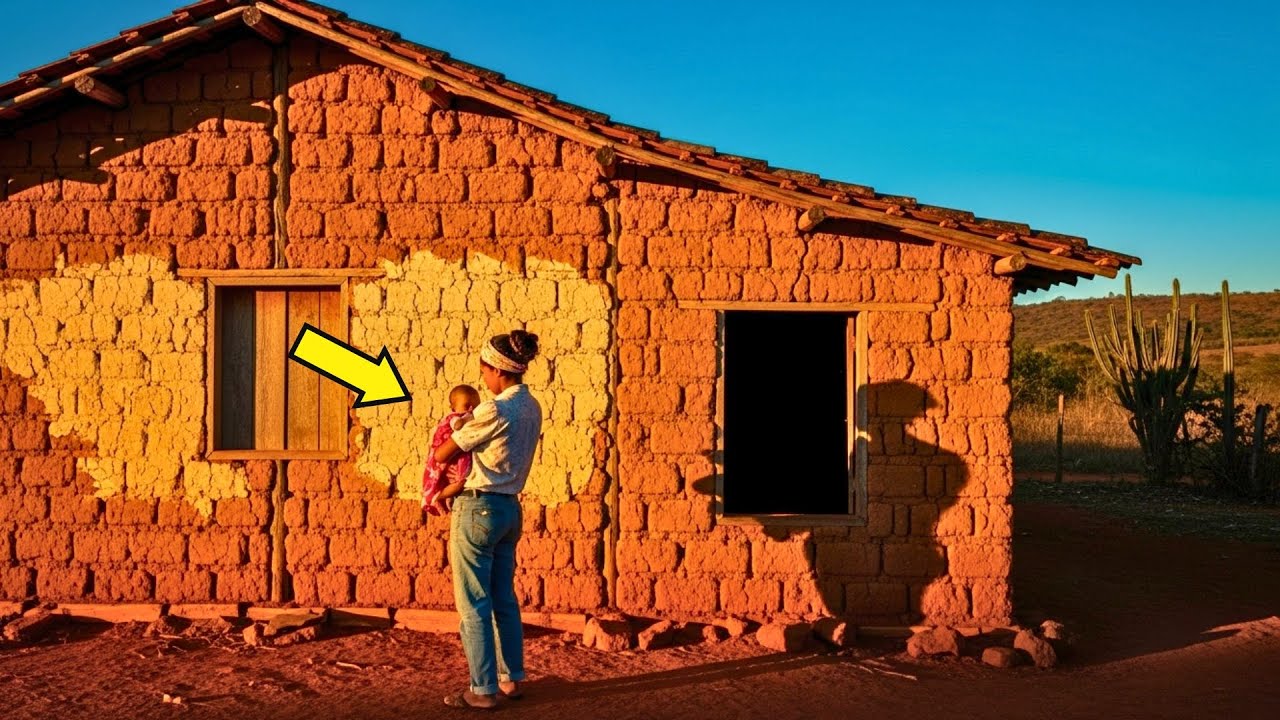 Grávida aos 20 anos, mãe solteira compra casa de adobe por R100 — mas o que descobriu lá mudou tudo!