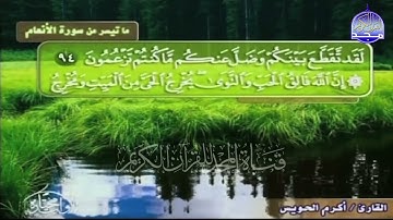 سورة الانعام _🥀_ الشيخ أكرم الحويس _🥀_ من مختارات قناة المجد HD🥀