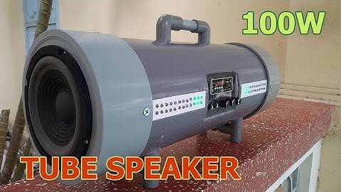 DIY 100W Bluetooth Tube Speaker with PVC Pipe || Ultra Bass Boombox