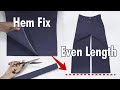 Hem Alteration Misaligned? Fix Both Sides Perfectly with This Method 👖✨