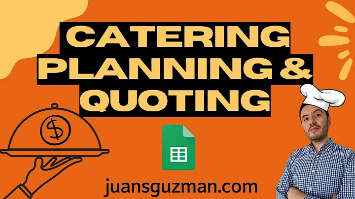 Event & Catering QUOTING Assistant in Google Sheets - Full Tutorial 🍽️