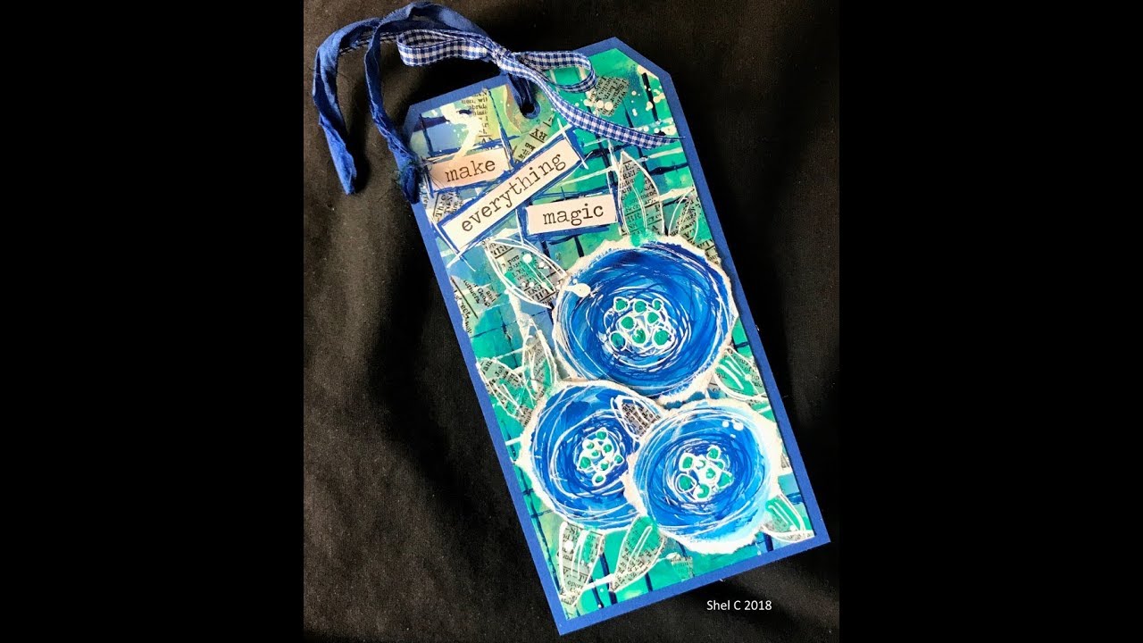Mixed Media Altered Tag - Tag it Tuesday Challenge September 2018 - YouTube