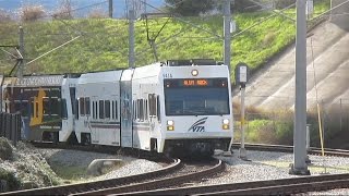 Valley Transportation Authority Light Rail In Action - January 2016