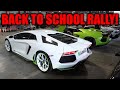 BACK TO SCHOOL RALLY GETS WILD WITH EXOTIC CARS!!! *POV SUPRA DRIVE*