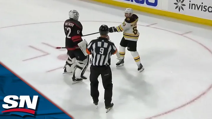 Marchand and Kochetkov SLASH Each Other After Whis...