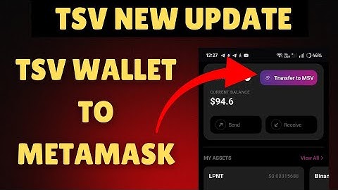 How to Transfer Tsv Wallet to Metamask|| Tsv Maturity withdrawal|| MSVP token Airdrop