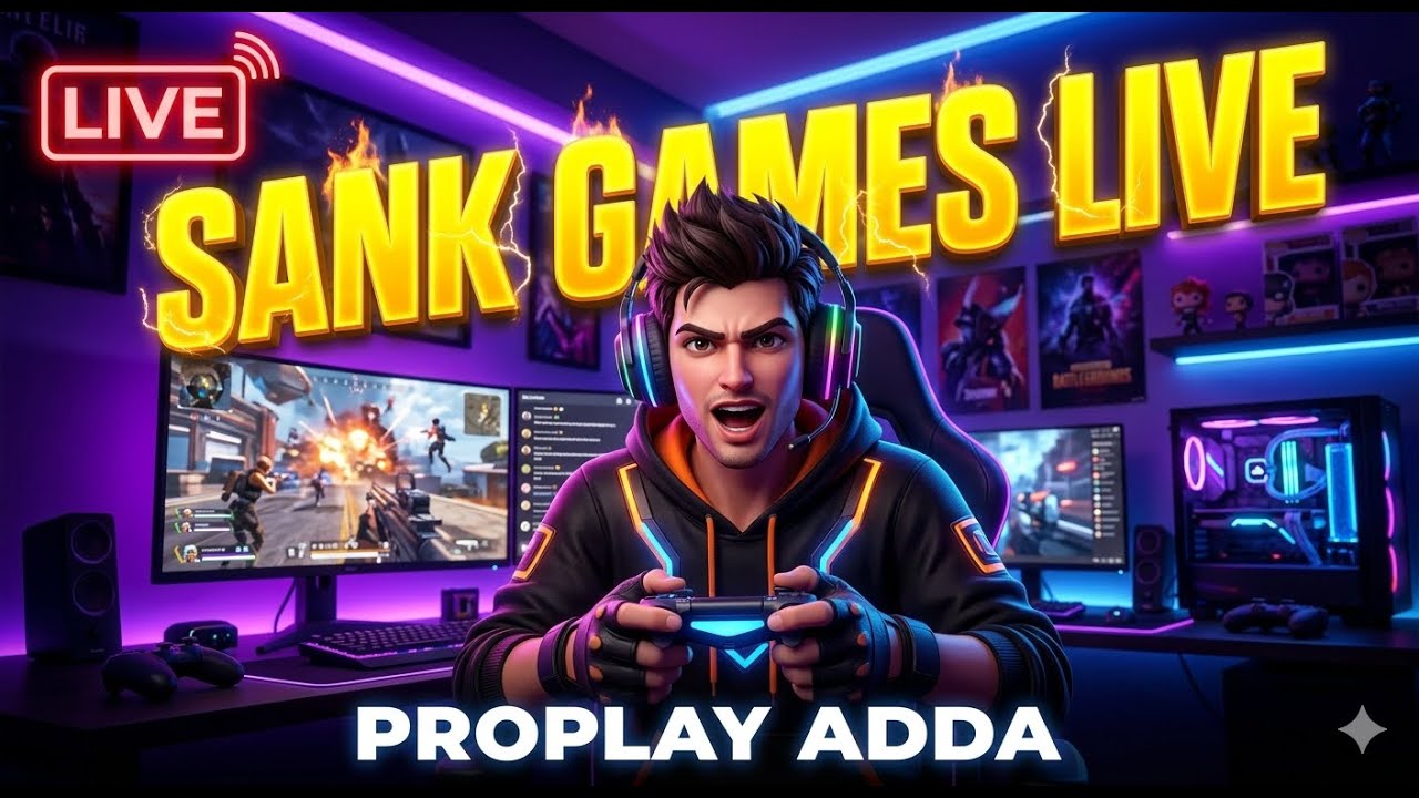 SANK GAMES LIVE STREAM 🔴 Watch Till End | Proplay Adda