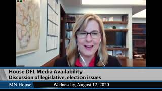 House DFL Media Availability  8/12/20