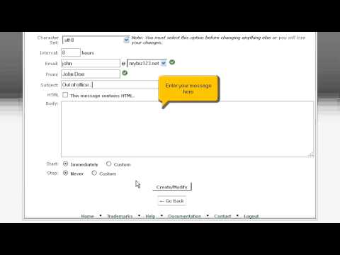 Hostsary.com Video Tutorial - How to set up an auto-responder in cPanel?