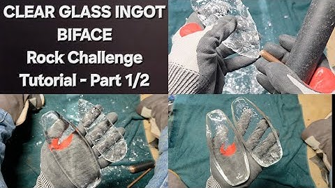 2242 - Tutorial - Deel 1/2 - Heldere glazen staaf Biface Rock Challenge #flintknapping