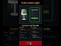 ❤️ Cute Lamp Login ❤️ Cute Lamp Login Animation using HTML, CSS and JavaScript. 💬#pavangx pavangx