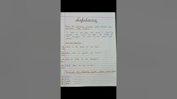 Comprehension for class 1 to 3 / Unseen passage  class 1 to 3 /apithit gadyansh in eng class 1 to 3