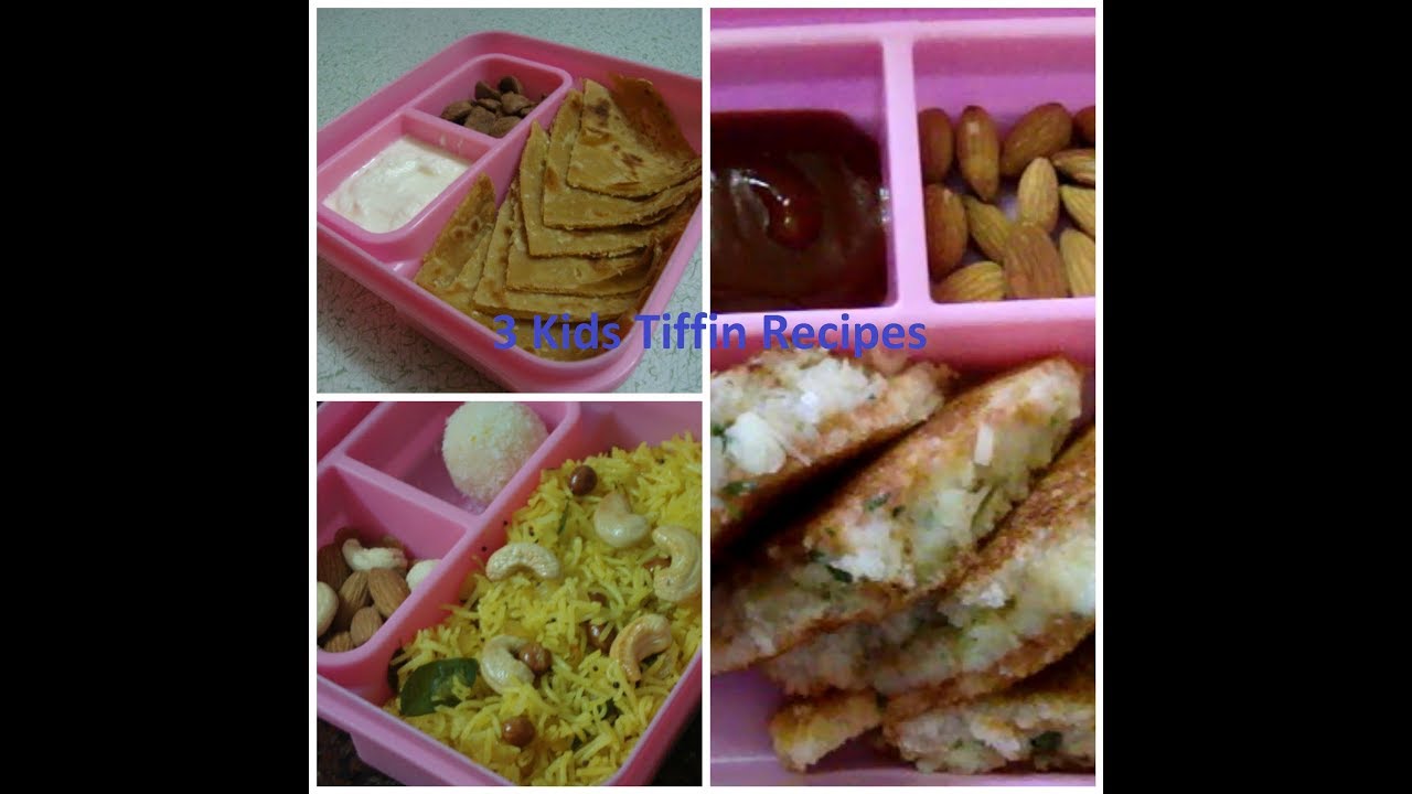 3 Easy Kids Tiffin Box Breakfast Recipes By Raks Kitchen YouTube