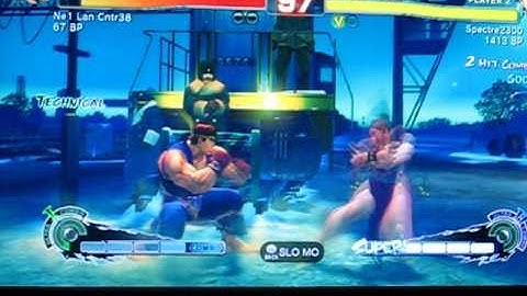 SSF4: Ne1 Lan Cntr38 (Ryu) vs Spectre2300 (Chun Li)