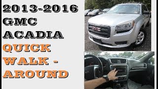 Quick look at GMC Acadia review 2013-2016