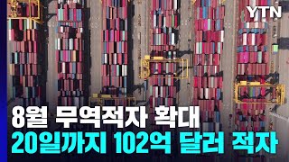 8월 단 20일간 102억 달러 적자...에너지 수입 급등이 원인 / YTN