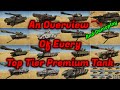 Playing every top tier premium tank  going over all of them war thunder
