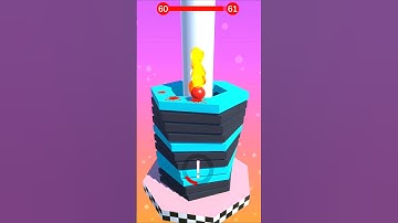 Stack Ball 3D 🏀 Gameplay 🔥😱 #games #stackball #shorts