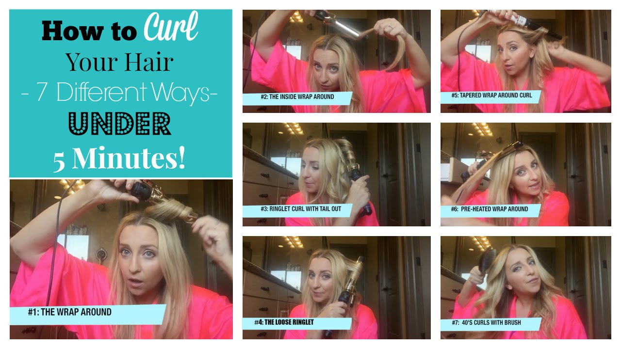 Hair Curling Tutorial Easy Ways To Curl Your Hair In 5 Minutes