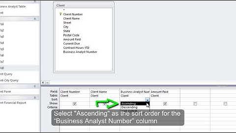 Microsoft Access: How to Sort Data in a Query using Multiple Criteria