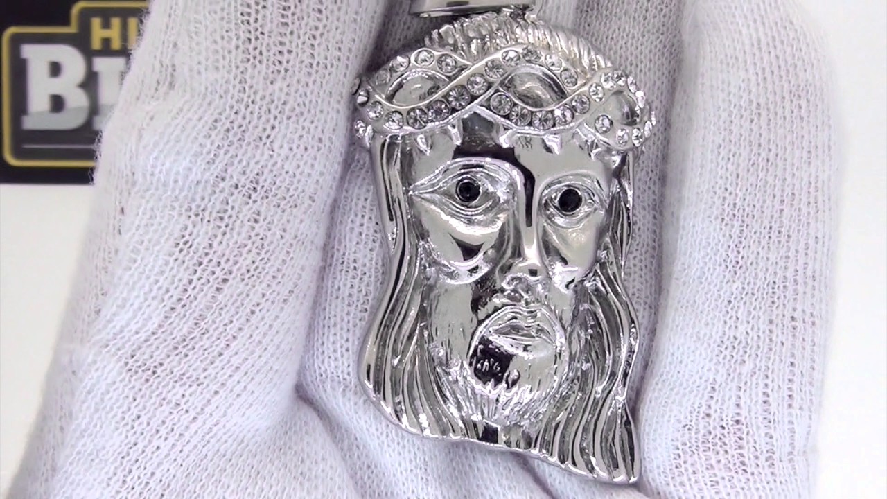 Iced Out Stainless Steel Jesus Piece Pendant | Hip Hop Jewelry