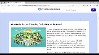 Affordable Housing Online All States